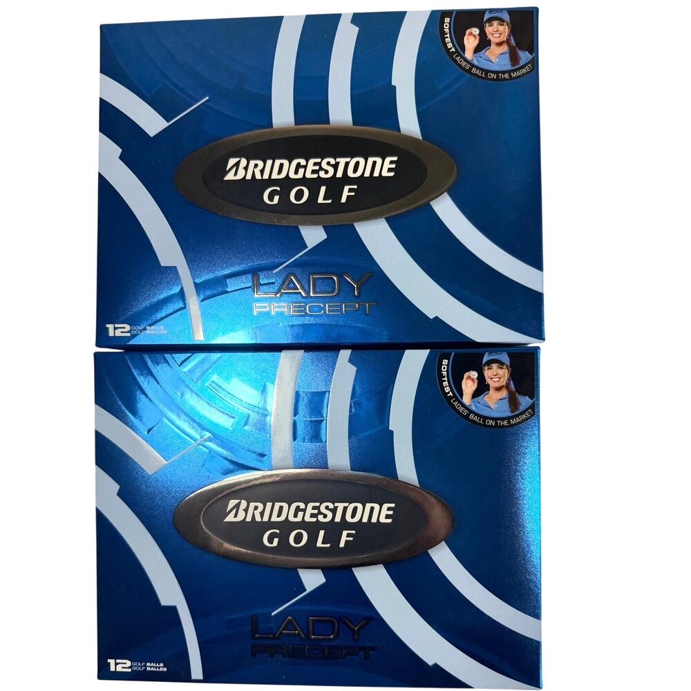Two dozen BRAND NEW Bridgestone Lady Precept White Golf Balls NIB (24 balls)